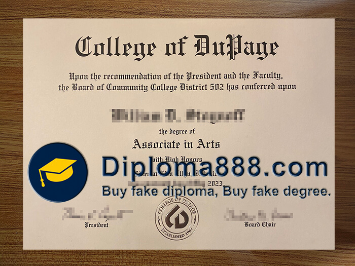 buy fake College of Dupage degree