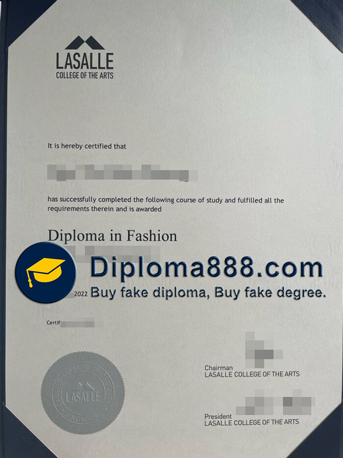 buy fake Lasalle College of The Arts degree