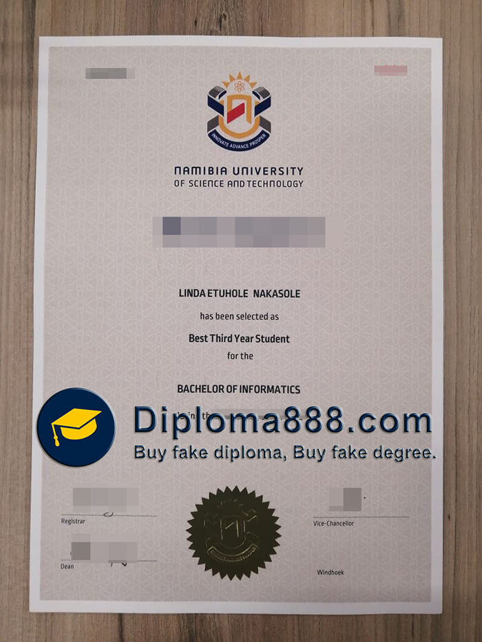 buy fake Namibia University of Science and Technology degree