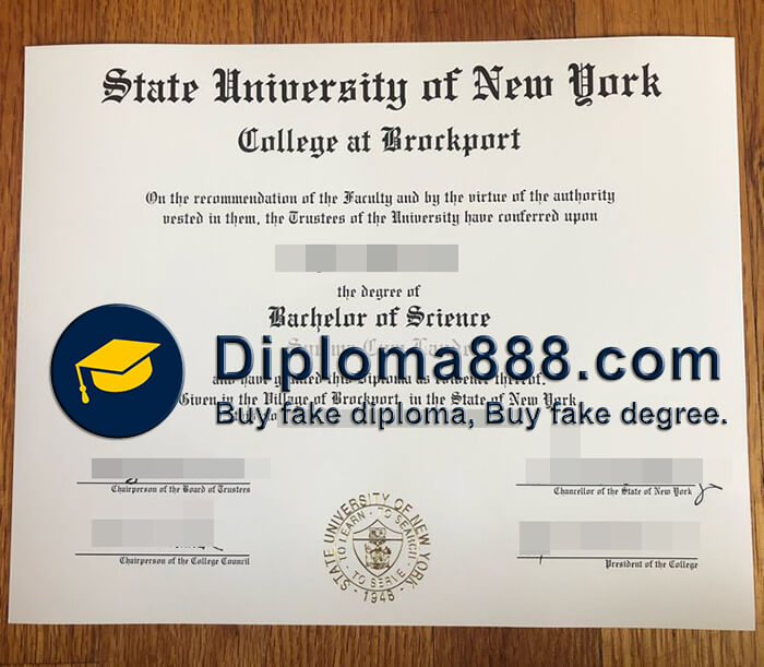 buy State University of New York Brockport degree