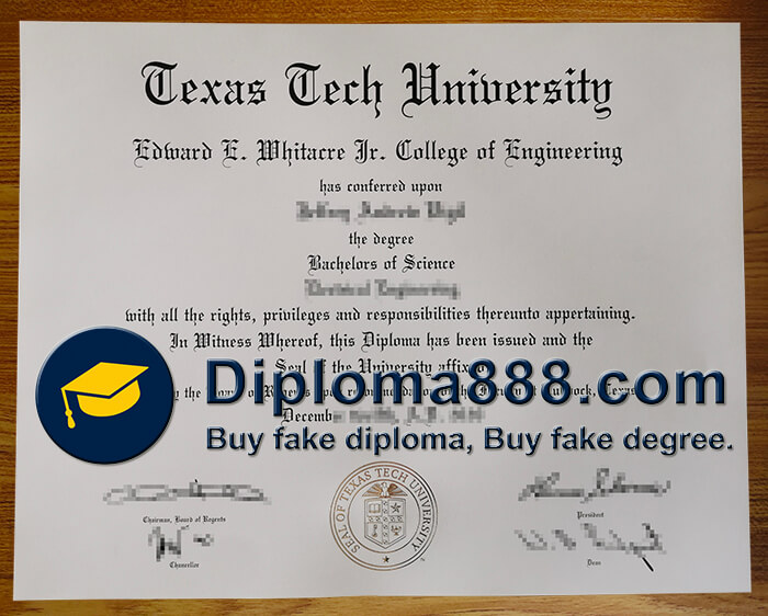buy fake Texas Tech University degree