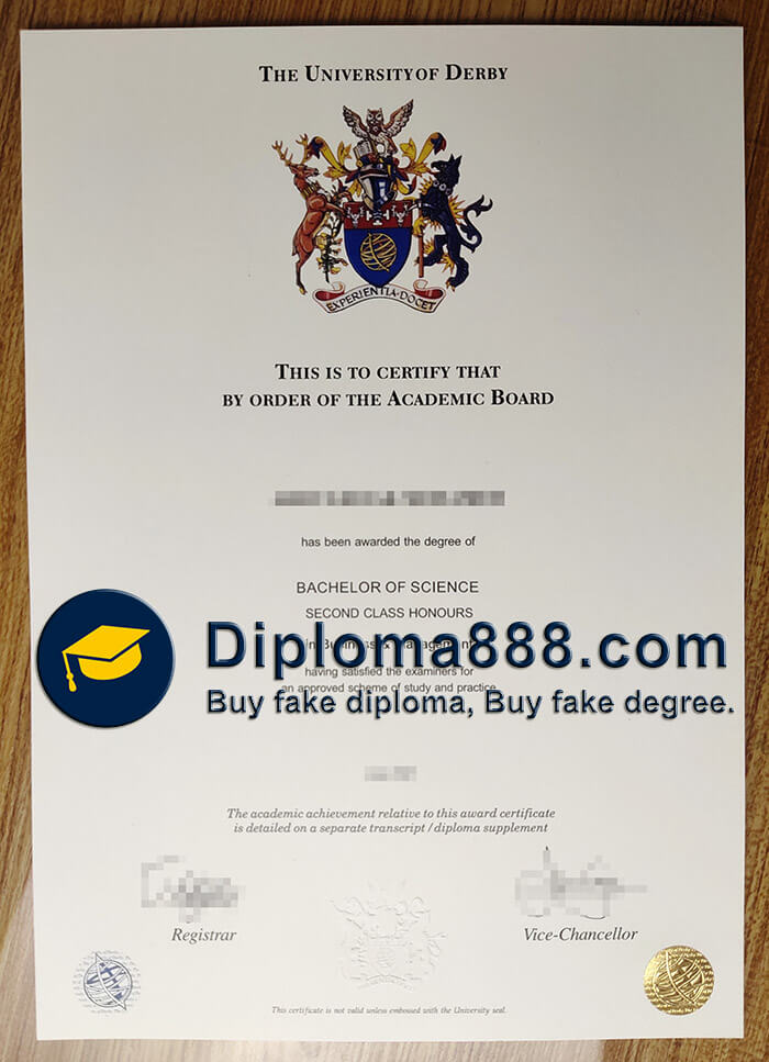 buy fake University of Derby degree