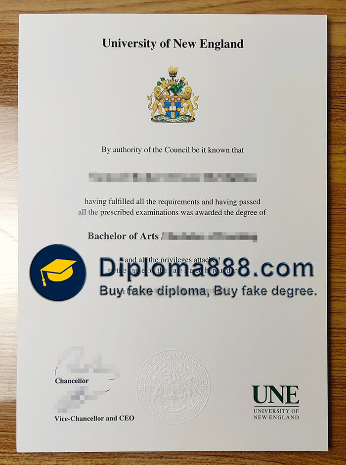 buy fake University of New England diploma