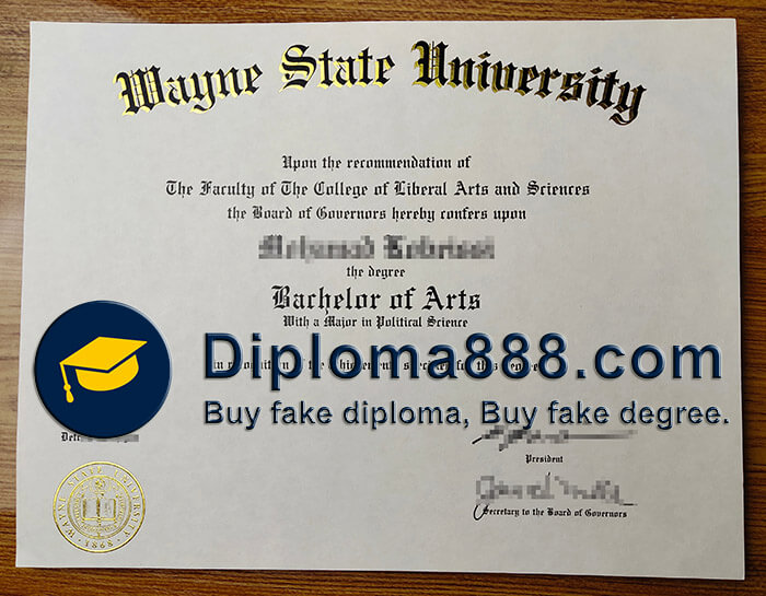 buy fake Wayne State University degree