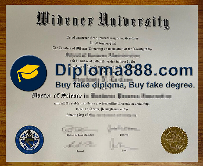 buy fake Widener University degree