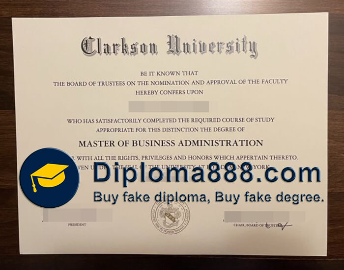 order a Clarkson University diploma
