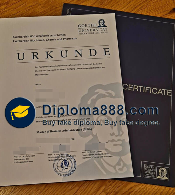 buy Goethe University Frankfurt degree