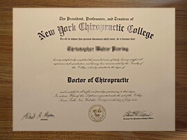 Purchase a New York Chiropractic College degree from USA.