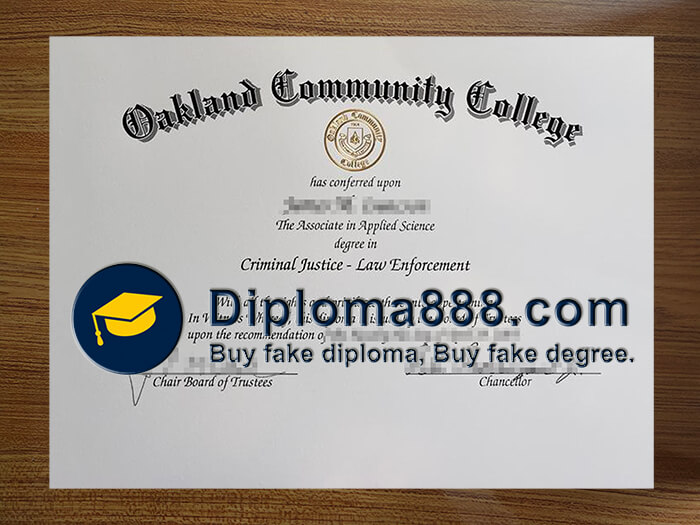 buy Oakland Community College degree