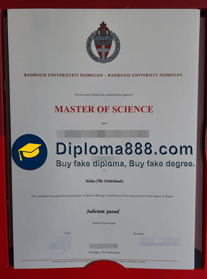 buy Radboud University Nijmegen degree