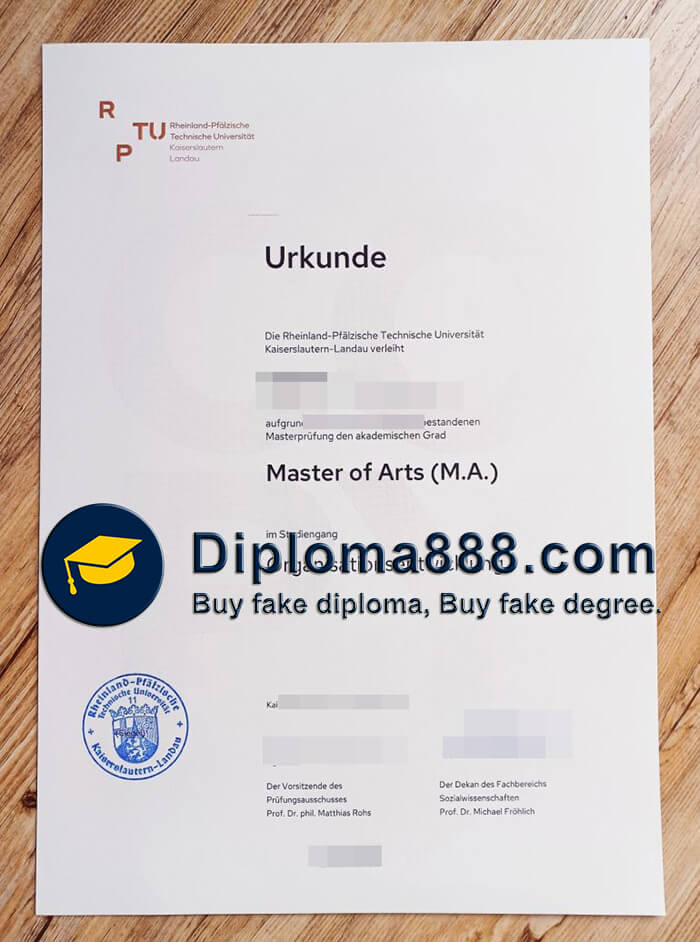 order a University of Kaiserslautern Landau degree