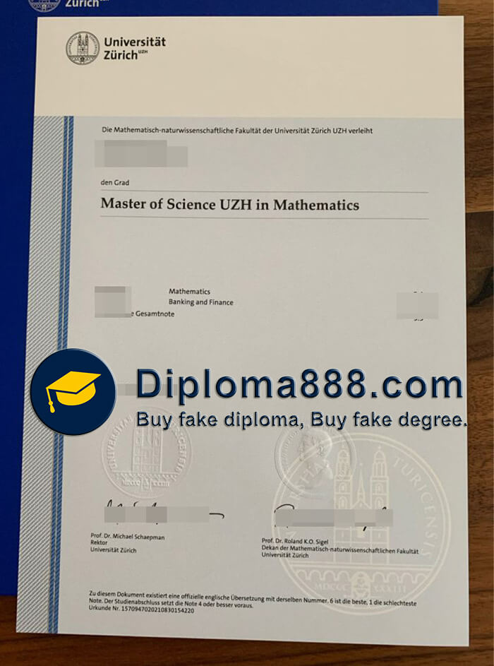 buy Universität Zürich diploma
