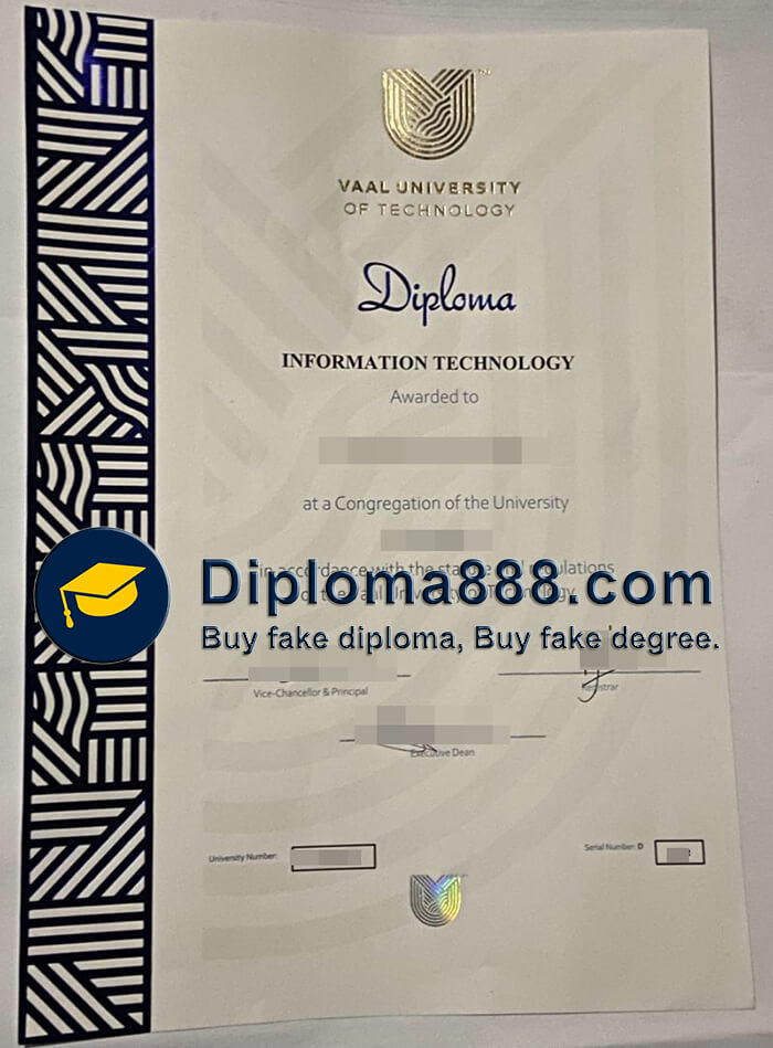 buy Vaal University of Technology degree