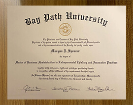 The steps to order a fake Bay Path University diploma online