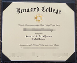 Where to purchase a Broward College degree certificate?