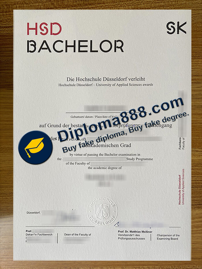 Hochschule Düsseldorf Urkunde