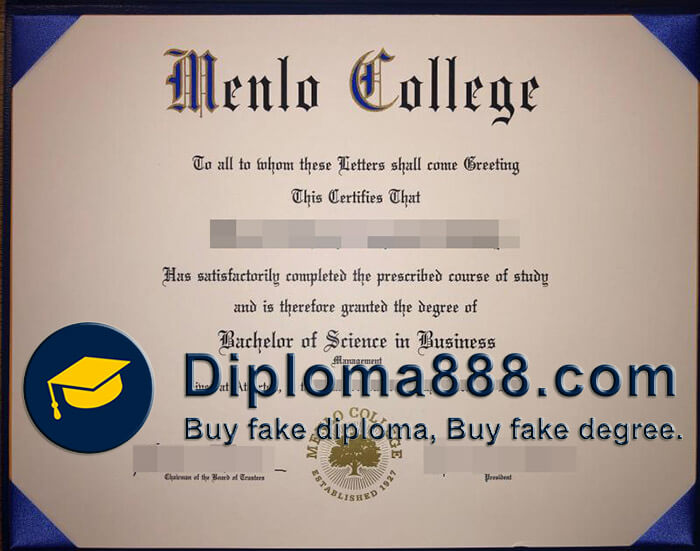 Menlo College diploma