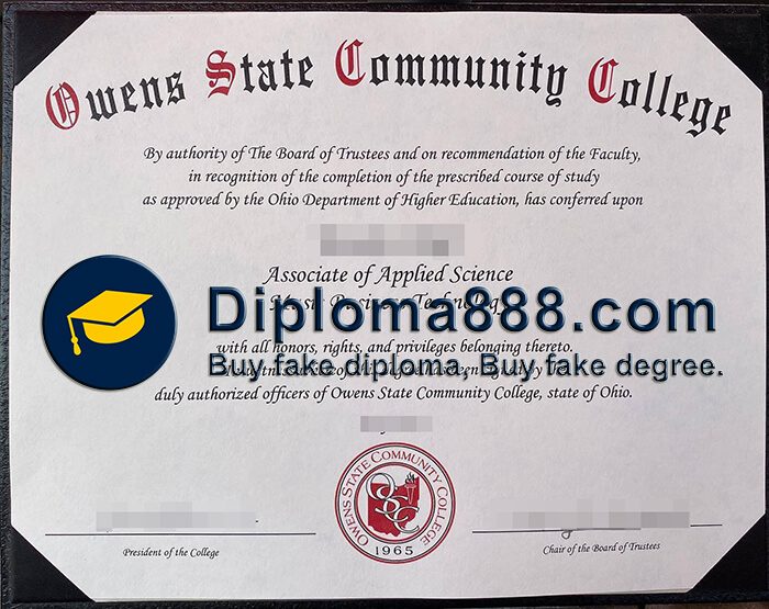 Owens State Community College diploma
