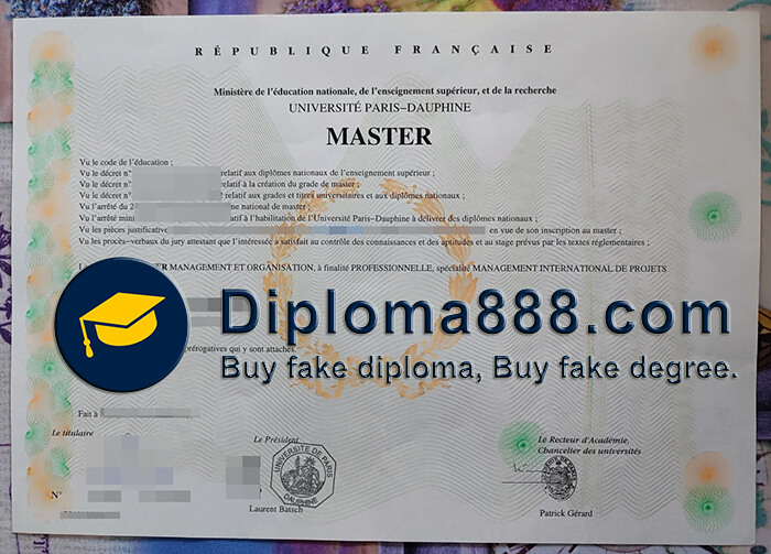 Université Paris Dauphine diploma