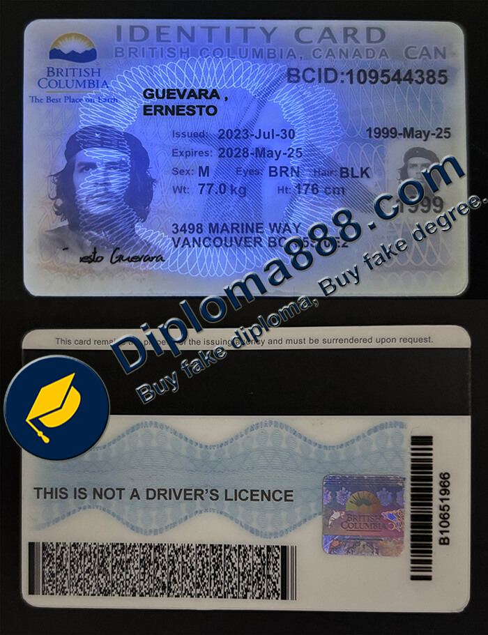 Order a BC ID/ buy BC IDENTITY CARD