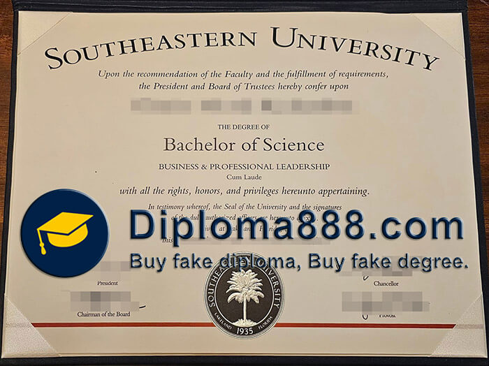 Southeastern University diploma