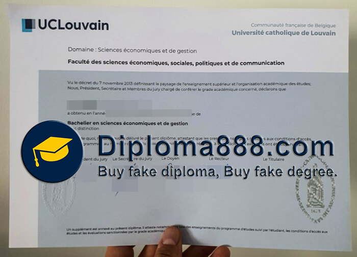 Université catholique de Louvain diploma