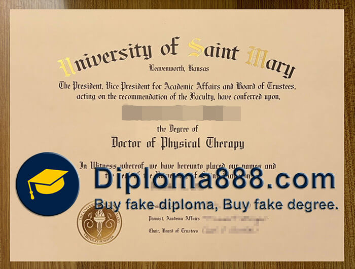 University of Saint Mary diploma