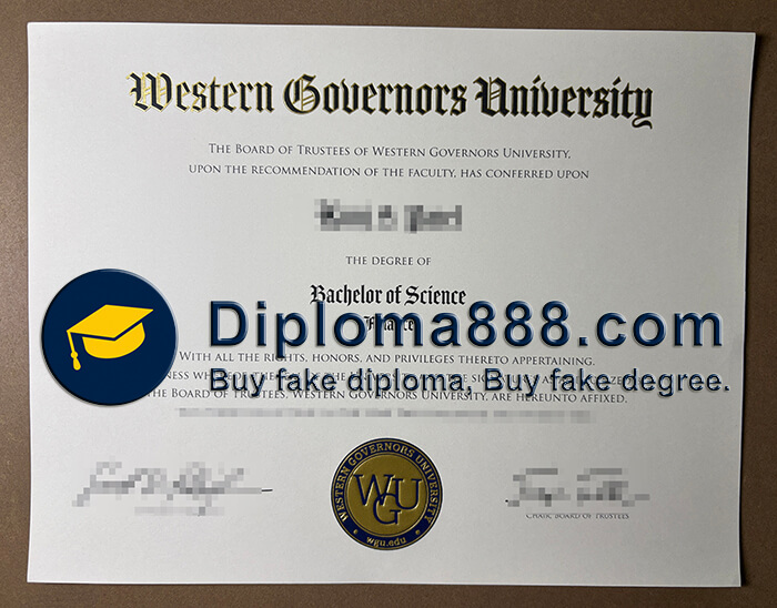 Western Governors University certificate
