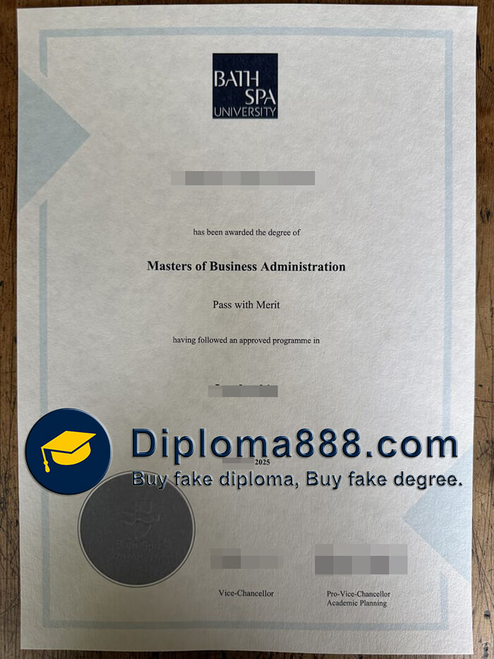 Bath Spa University diploma