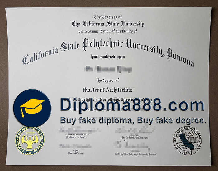 Cal Poly Pomona diploma