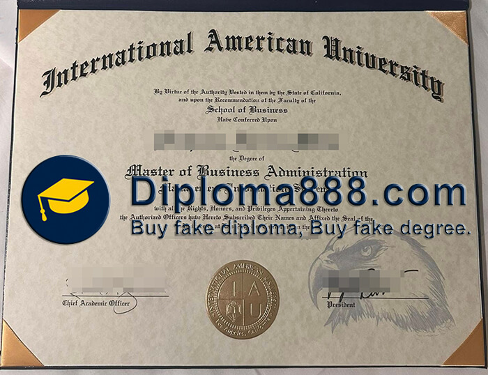 International American University diploma