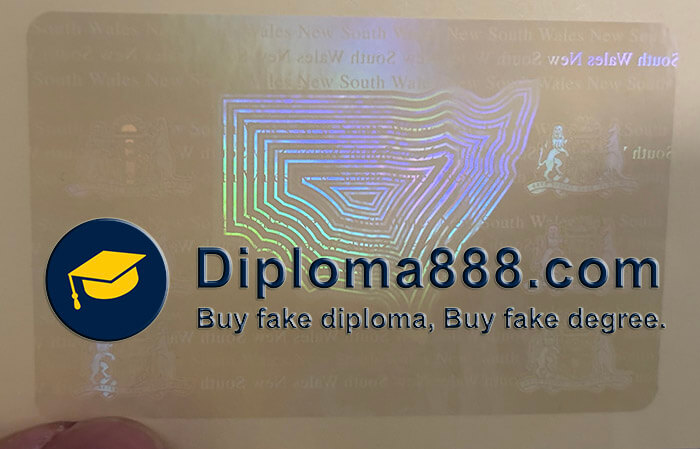 NSW drivers licence hologram
