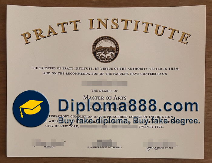 Pratt Institute diploma