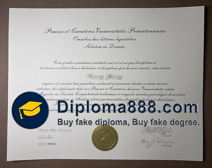 Princeton University diploma