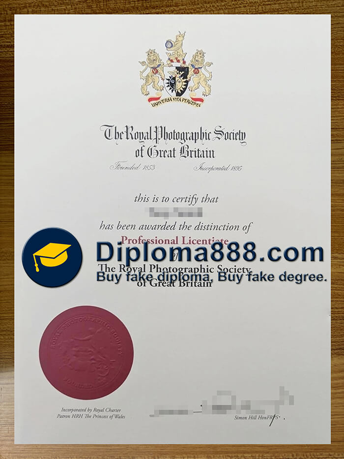 Royal Photographic Society diploma