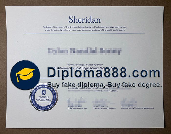 Sheridan College diploma