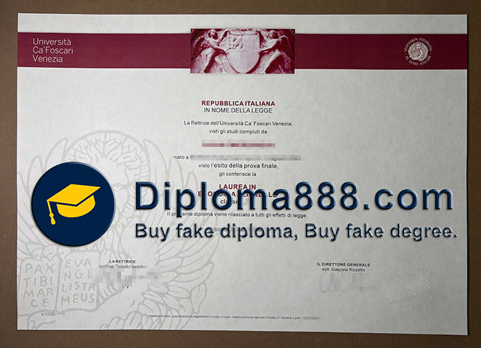 Università Ca' Foscari Venezia diploma