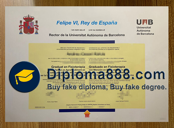 Universitat Autònoma de Barcelona diploma