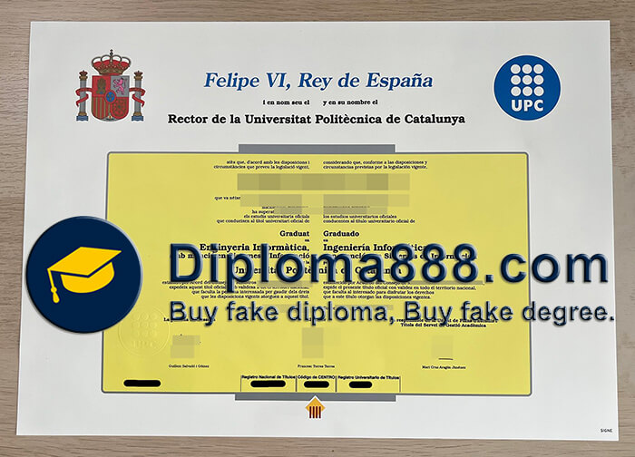 Universitat Politècnica de Catalunya diploma