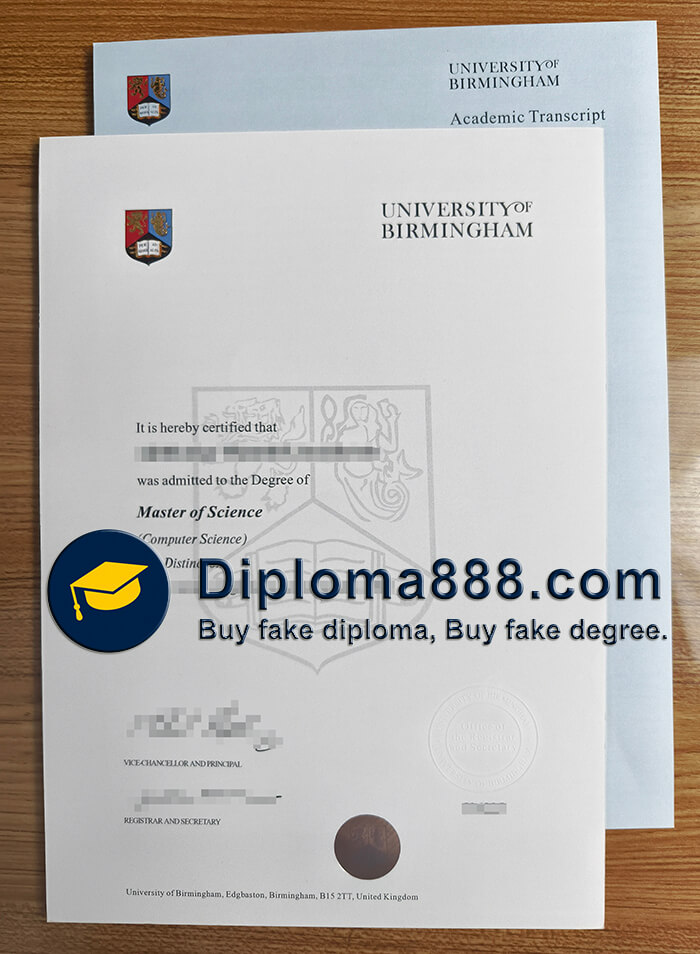 University of Birmingham diploma