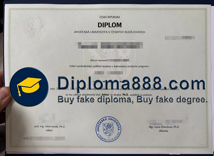 Jihočeská univerzita v Českých Budějovicích degree