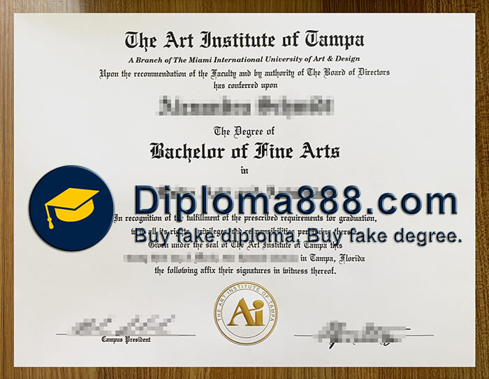 Art Institute of Tampa diploma