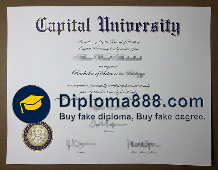 Capital University diploma