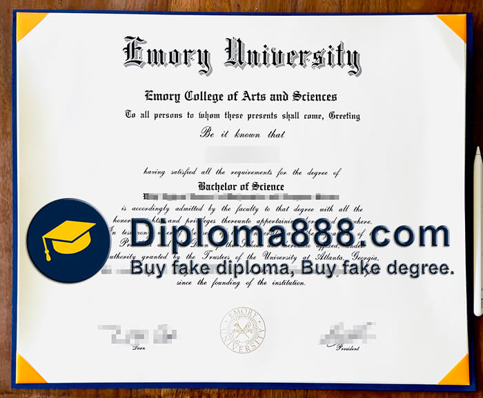 Emory University diploma