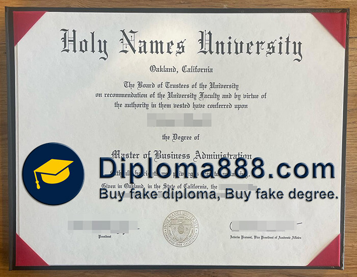 Holy Names University diploma