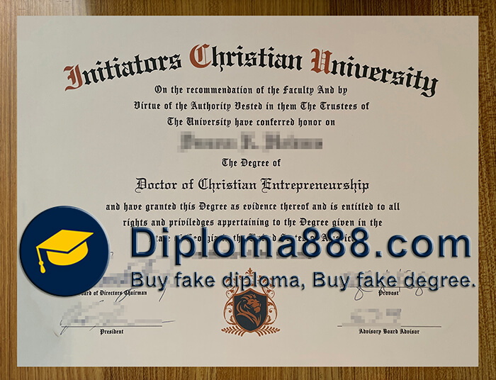 Initiators Christian University diploma