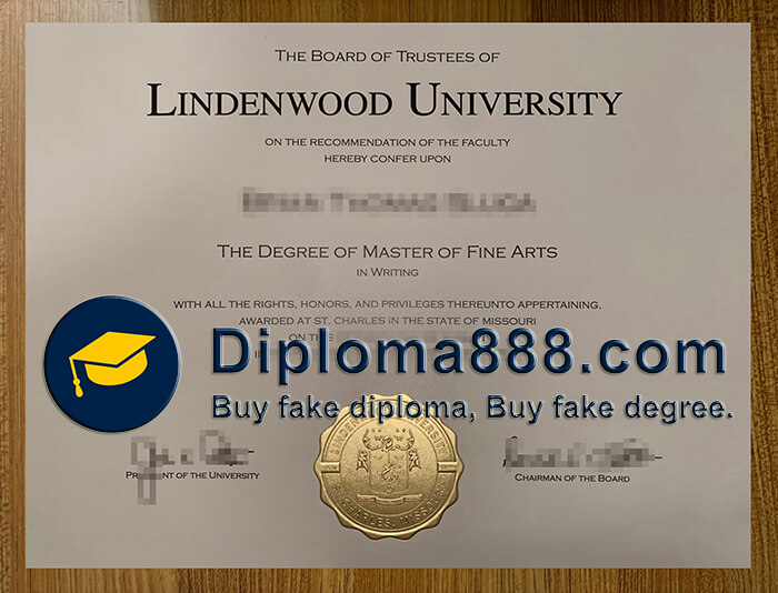 Lindenwood University diploma