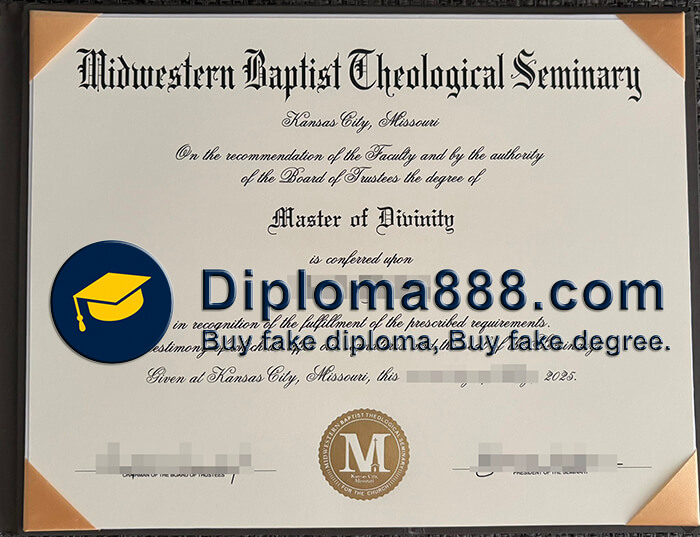 Midwestern Baptist Theological Seminary diploma