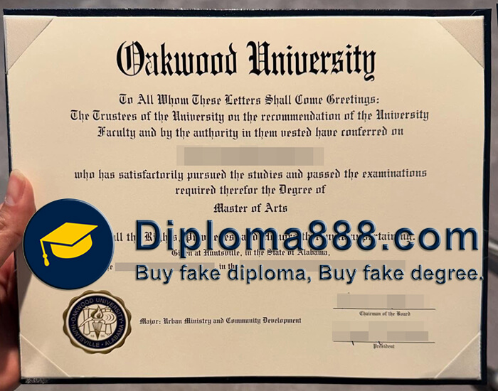 Oakwood University diploma