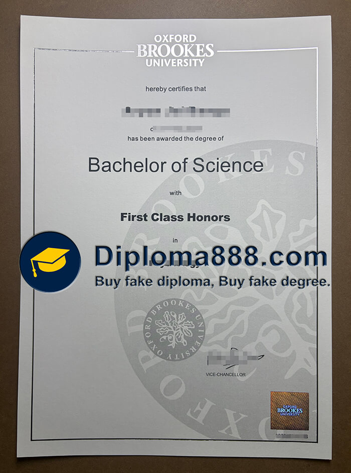 Oxford Brookes University diploma
